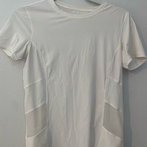 LULULEMON TEE WITH SHEER CUT OUTS